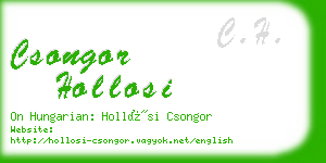 csongor hollosi business card