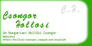 csongor hollosi business card